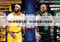 nba季后赛三双：nba季后赛三双排名