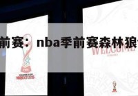 nba季前赛：nba季前赛森林狼vs独行侠