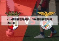 cba最新赛程时间表：CBA最新赛程时间表门票